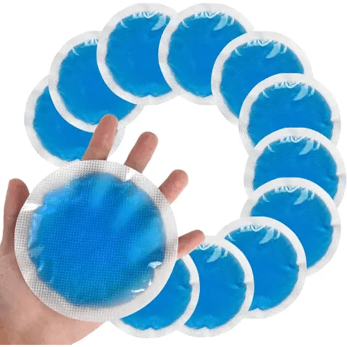 Tutmyrea Reusable Soft Small Ice Packs - 12 Pack Cold Compress for Injuries, Eyes, Face, Breast, Allergies, Small Wounds