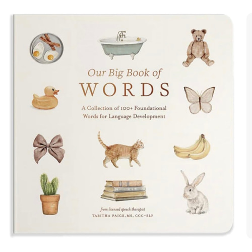 Our Big Book of First Words: A Collection of 100+ Foundational Words for Language Development (Tabitha Paige Children's Book Series)