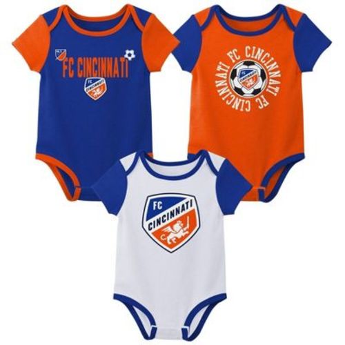 MLS FC Cincinnati Infant Boys' 3pk Bodysuit - 6-9M