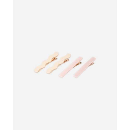 Wavy Clip Set Blush, Natural