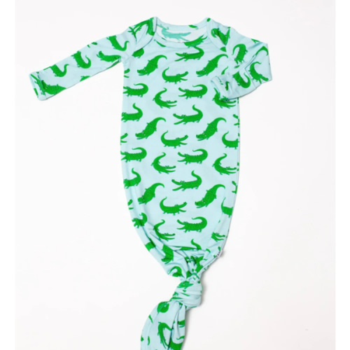 Knotted Gown - Blue Alligators – Goosies