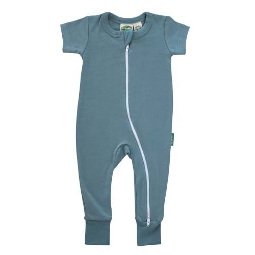 Organic Essentials '2-Way' Zip Romper - Short Sleeve