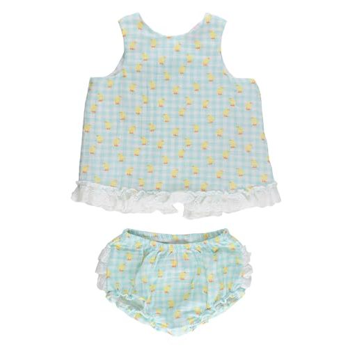 RuffleButts Baby/Toddler Girls Swing Top & Bloomer Coordinated Set
