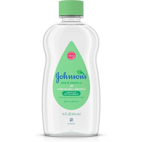 Johnson's Baby Johnson & Johnson Baby Oil, Aloe Vera & Vitamin E, Multicolor, 14 Fl Oz