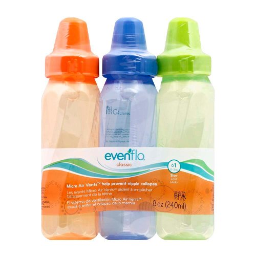 Evenflo Classic Slow Flow (0-3 Months) 8 oz Bottles