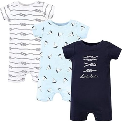 Hudson Baby Unisex Cotton Rompers