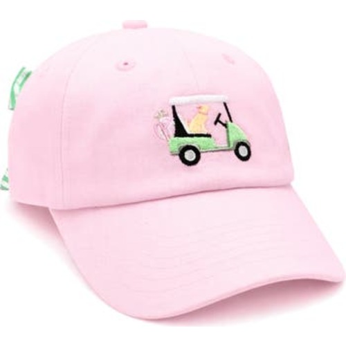 Dog in Golf Cart Bow Baseball Hat, X-Small
