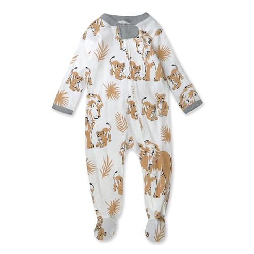 HonestBaby Sleep & Play Footed One-piece Pajama Sleeper 100% Organic Cotton, Baby Boys