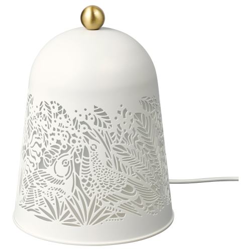 SOLSKUR LED table lamp - white/brass color