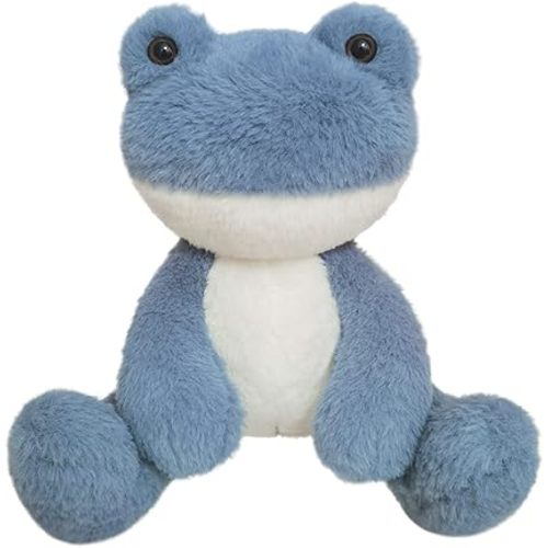 Doindute Frog Stuffed Animal, Navy Blue Frog Plush Toy, Soft Cuddly Plushie Hugger Toy for Boys Girls, Gifts for Kids or Girlfriend, 8.5 Inches