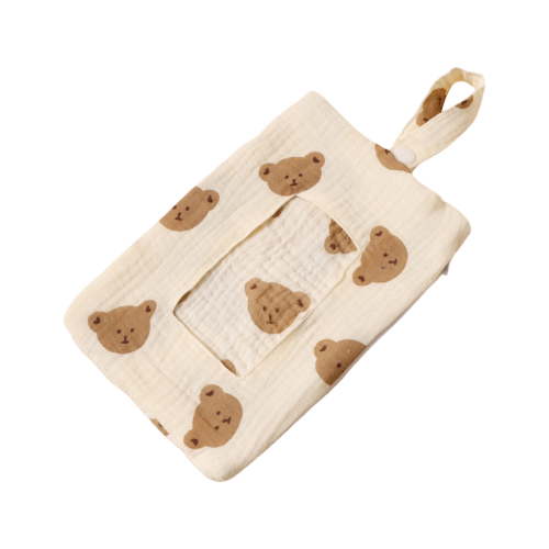 LIANGXR Baby Wipe Holder Portable Wipe Dispenser Strollers Storage Bag Container Double Layer Travel Carry Case for Diapers