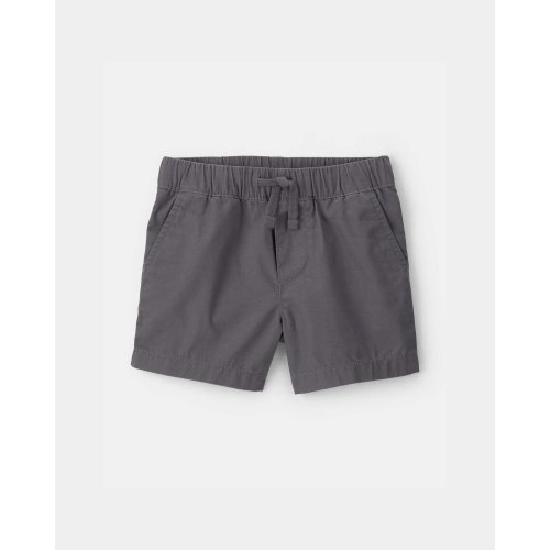 Baby Boy Canvas Shorts - Grey | Carter's