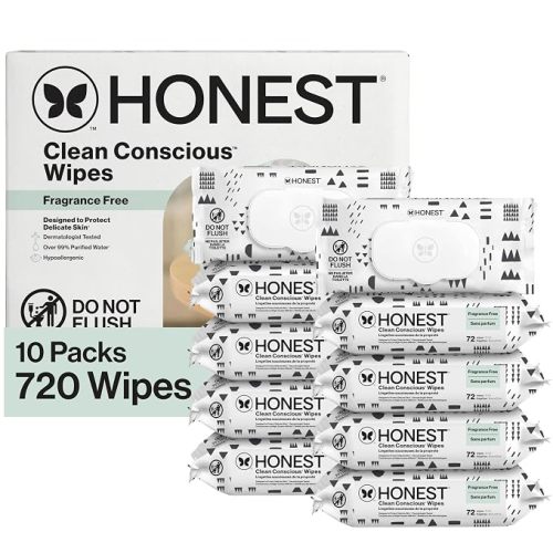 The Honest Company Multi-Use Baby Wipes, Pattern Play, 720 Count