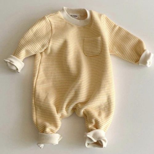 Striped Round Neck Onesie – Teeny Mini Me