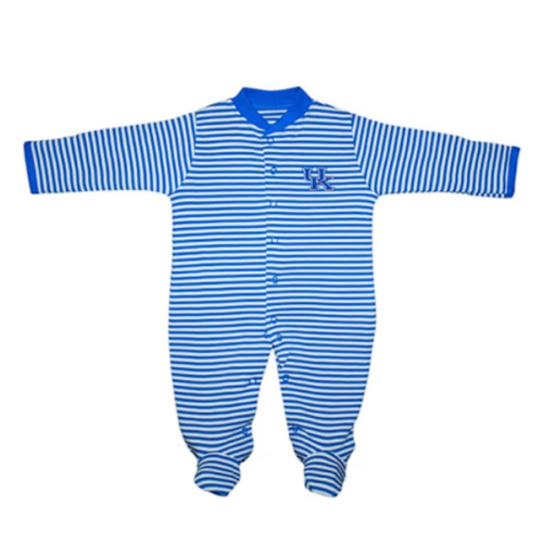 Kentucky Wildcats ROYAL Baby Striped Romper Pajamas - 35010455