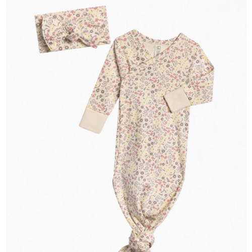 Kimono Gown and Bow Wrap Set