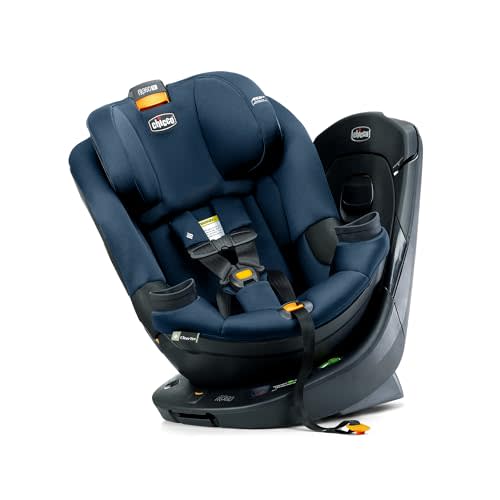 Chicco Fit360 SE ClearTex Rotating Car Seat, 360° Convertible, 12-65 lbs | Convertible toddler car seat, Stellar/Blue, rear/forward-facing, GREENGUARD Gold, machine-washable, 15-position headrest
