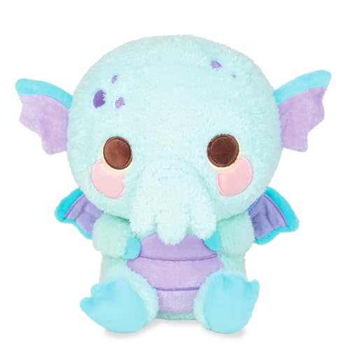 PlushGoals Lulu the Curious Cthulhu - Cute Kawaii Cryptid Plush, 10 in | Soft Baby Monster Plush, Cute Cryptid Creature Design, Weighted Pellets, Embroidered Features, Gift for Kids Teens Adults