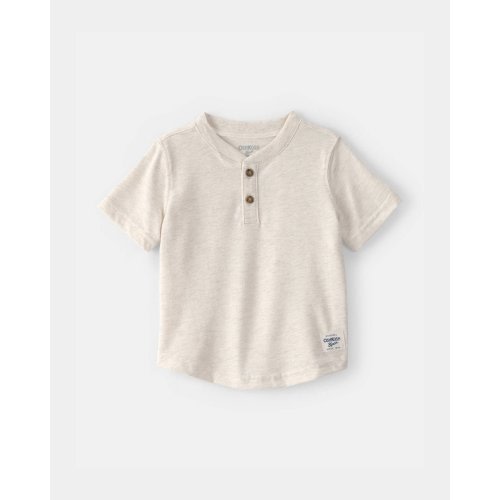 Baby Boy Short-Sleeve Henley T-Shirt - Cream - OshKosh B'gosh | Carter's