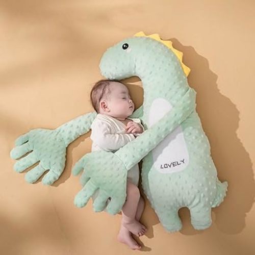 2025 Upgrade Model Baby Patter for Sleep,Baby Patting Pillow,Baby Butt Patter for Sleep,Soothing Baby Toy,Baby Startle Sleep Aid Companion,Patting Hand for Baby Sleep (Dinosaur-Smart Slap)