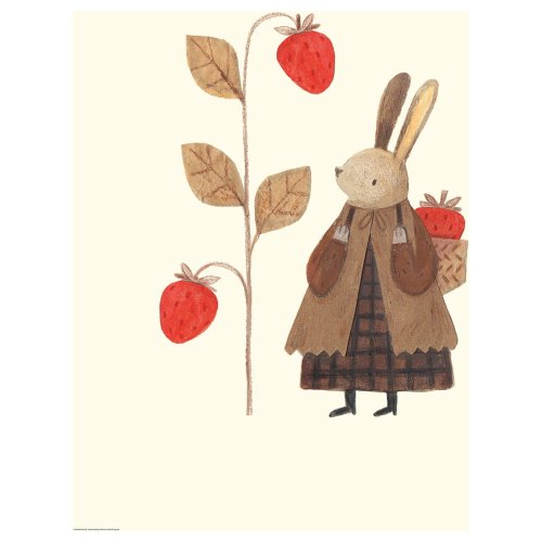 BILD Poster - strawberry rabbit 16x20 "