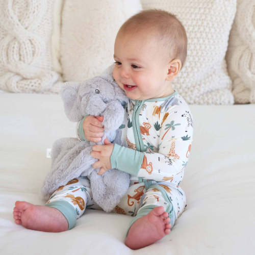 Safari Snuggles Convertible Zip Romper | Caden Lane