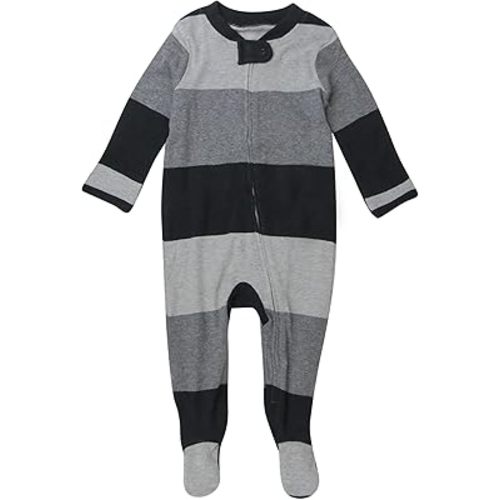 HonestBaby Baby Celebration Sleep & Play Footed One-Piece Pajama Sleeper 100% Organic Cotton