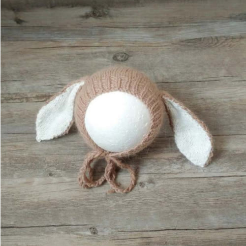 Knit Bunny Newborn Bonnet