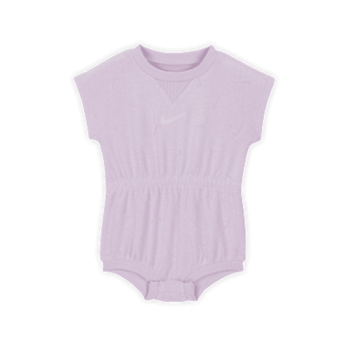Nike Essentials Baby (0-9M) Jacquard Towel Terry Romper