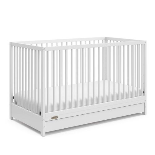 Graco Teddi 5-in-1 Convertible Crib with Drawer White