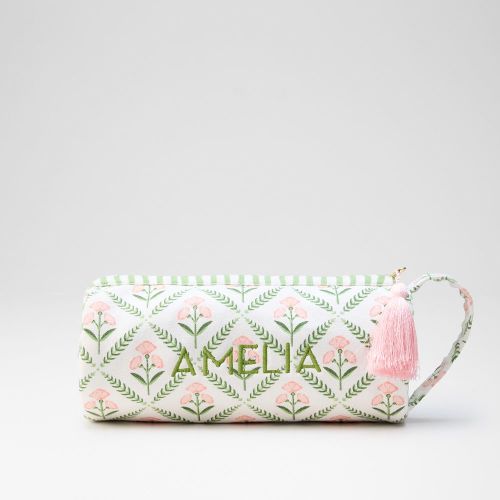 Block Print Canvas Essentials Pouch