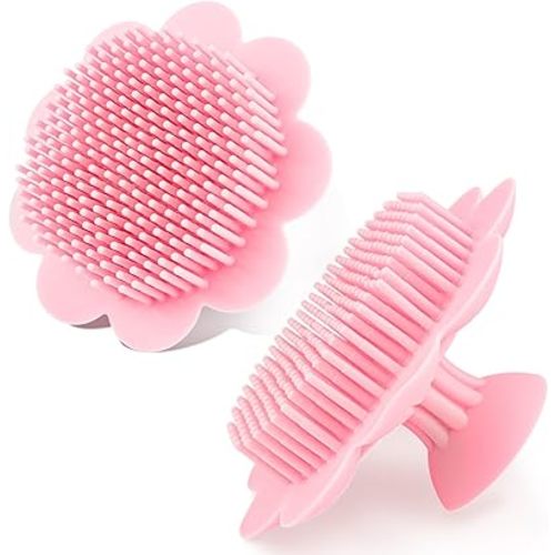 Baby Hair Scalp Massage Shampoo Brush with Soft Baby Bath Brush Silicone Massage Brush for All Hair Kid Newborn Toddler()