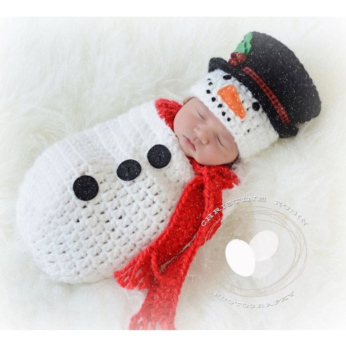 Snowman set newborn prop swaddle sack, snowman cocoon NEWBORN, Christmas baby, photo prop snowman baby  SHIPS IN 2 weeks-Made to Order