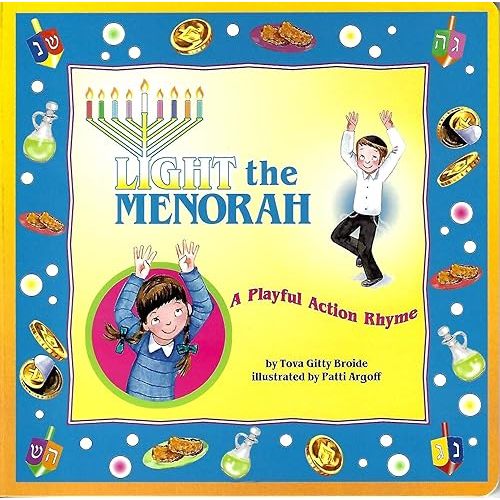 Light the Menorah - A Playful Action Rhyme - Board book