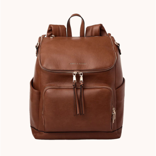 Lullaby Diaper Backpack Chestnut | Poppy and Peonies – www.poppyandpeonies-us.com