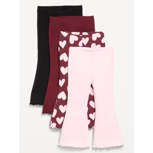 Ribbed Flare-Leg Leggings 4-Pack for Toddler Girls