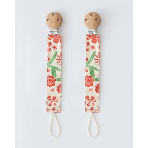 Pacifier Clip Two-Pack | Black Grid - Storq by Kindred Bravely
