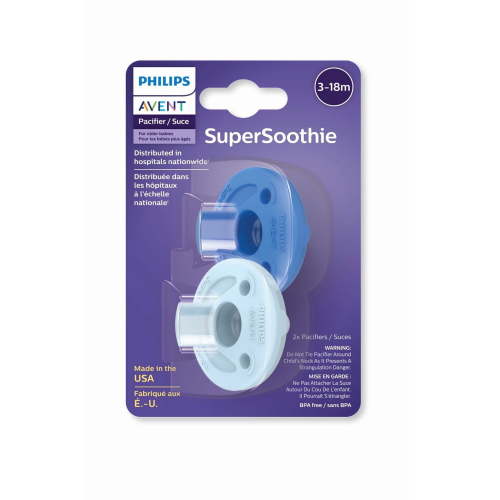 Philips Avent Soothie 3-18 months, sky blue/light blue, 2 pack - Walmart.ca