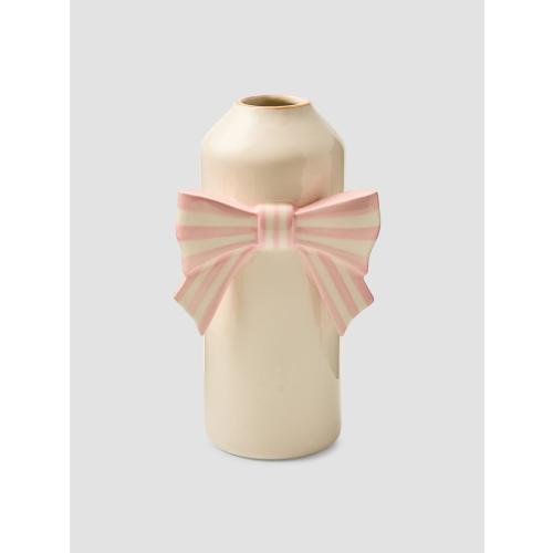 MacKenzie-Childs Rosy Check Bow Vase | Saks Fifth Avenue