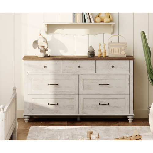Charlton Home® Scarlett Kids Dresser With 7 Drawers, Bedroom Dresser For Kids Room, Entryway & Reviews | Wayfair