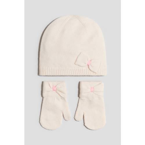 2-PIECE BEANIE AND MITTENS SET
