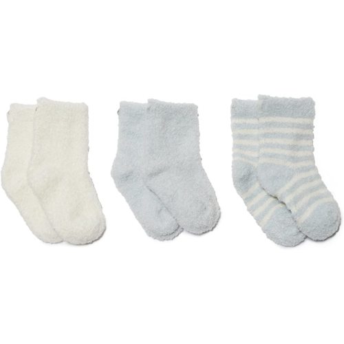 Barefoot Dreams COZYCHIC LITE INFANT SOCK SET - Blue-pearl