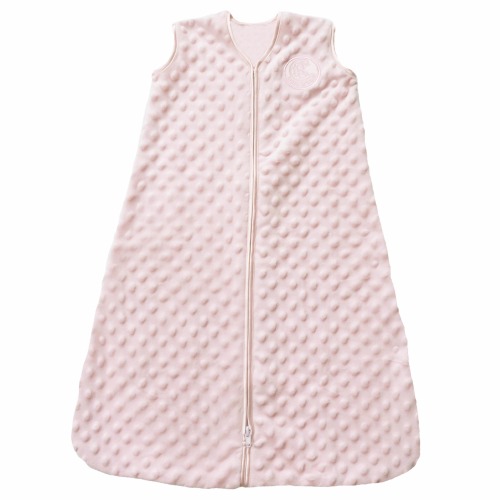 Pink Plushy Dot Velboa Wearable Baby Blanket L | HALO