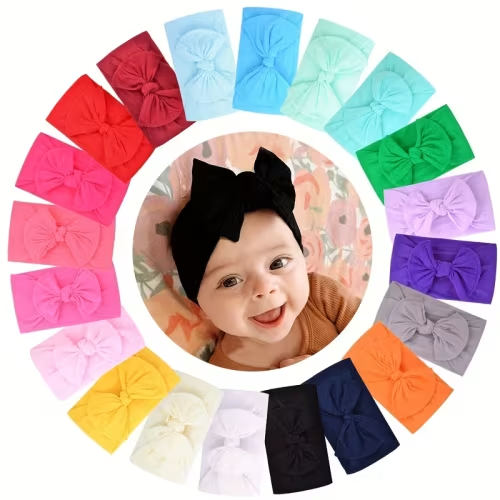 10 random morandi color bow hairbands soft not hurt hair - Temu