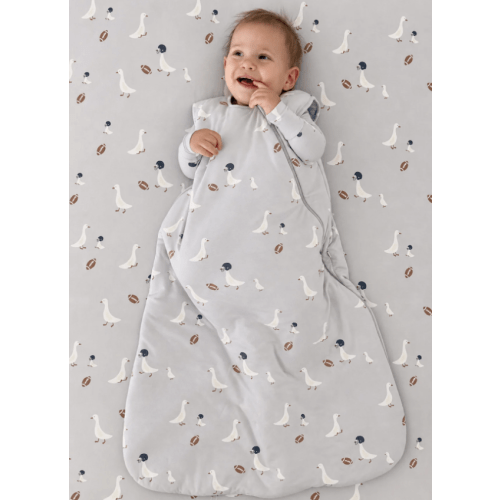 GunaMuna Sleep Sack - Football Goose / 1.0 TOG, Size 9-18m