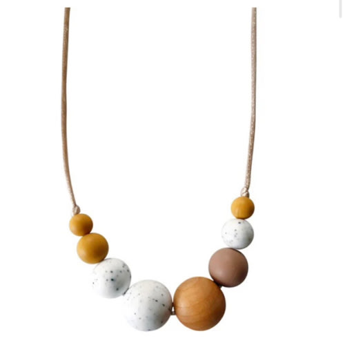 The McKenzie Moonstone Teething Necklace – Chewable Charm