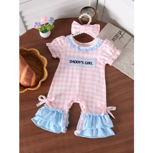 valentines day baby girl embroidered mamas girl letter pink - Temu