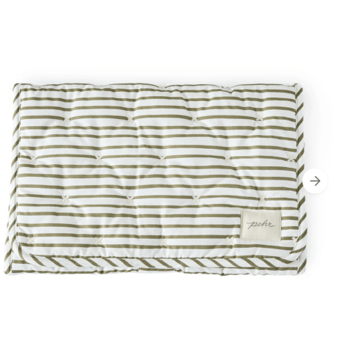 Striped On the Go Portable Changing Pad