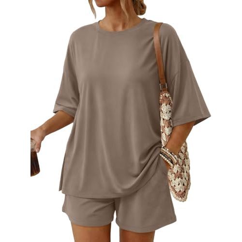 Trendy Queen 2 Piece Summer Set Oversized Top & Loose Fit Shorts with Pockets