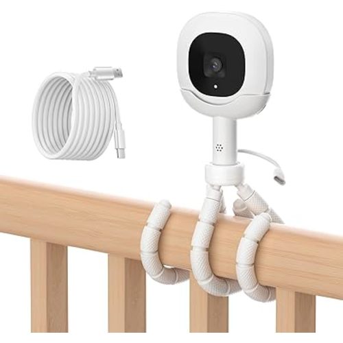 Upgraded Nanit Tripod Charger Stand Compatible with Nanit ProPlus Baby Monitor & Original Camera with Type-C Charging Port Connector Mount and 10FT Power Cable,Travel Baby Monitor Accessory